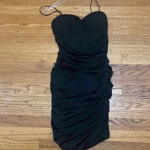 Rushed Black Dress